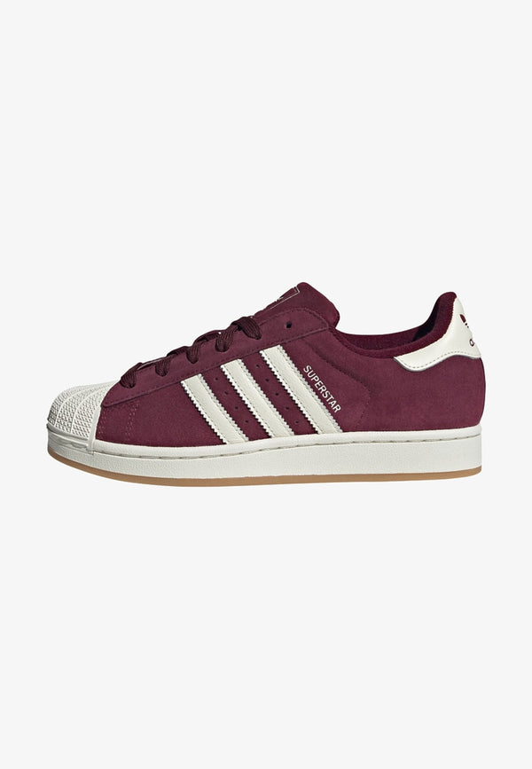 adidas Superstar II - Maroon / Off White / Off White