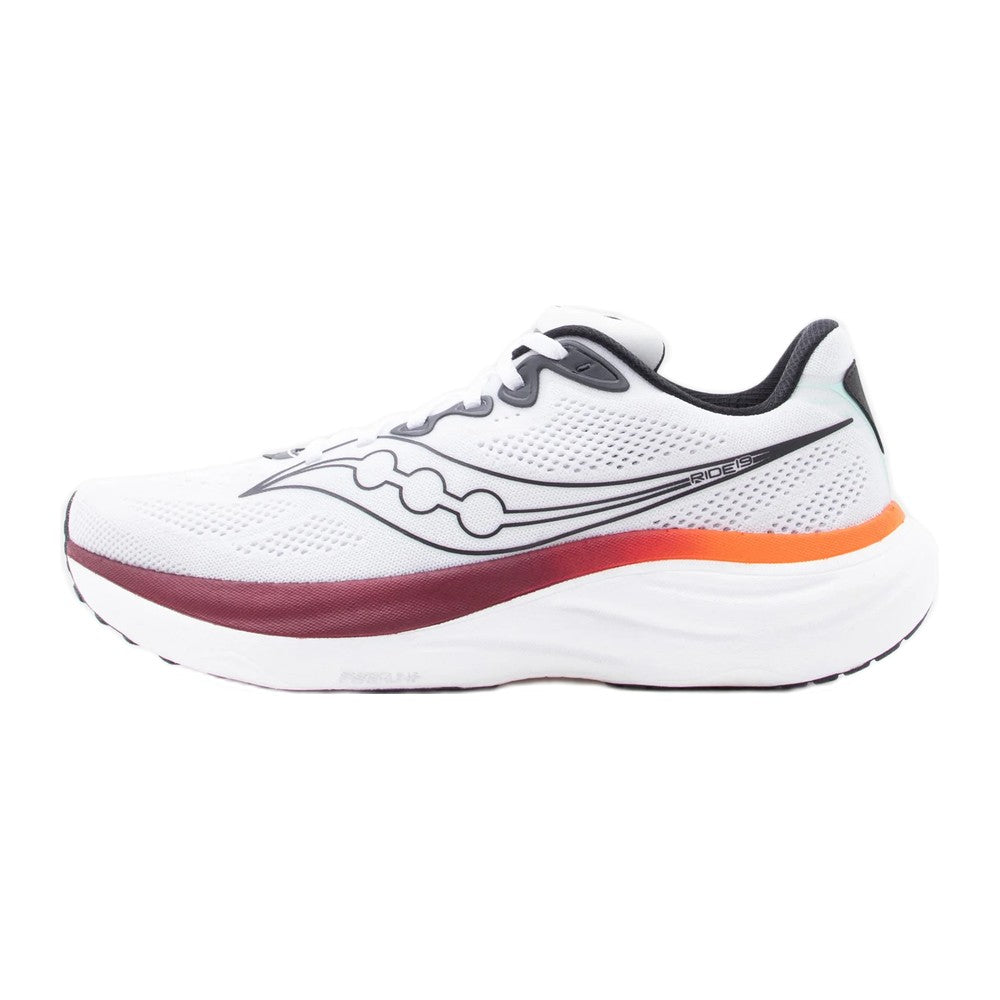 Saucony Ride 19 - White / Crimson
