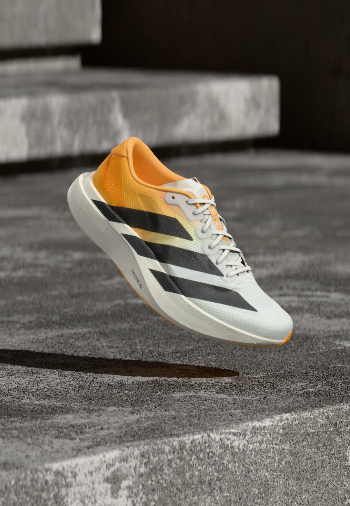 adidas Adizero Evo SL Woven M - Crystal White / Lucid Tangerine / Iron Metallic