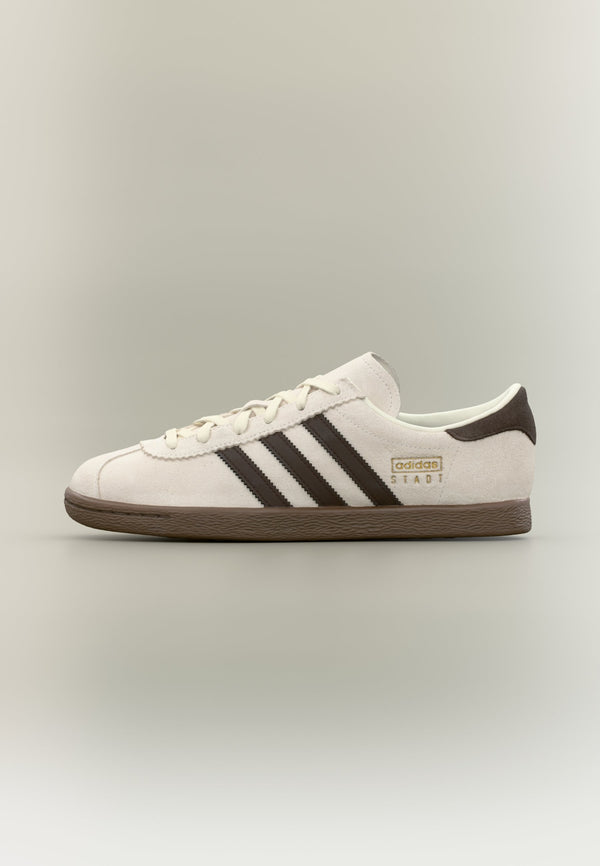 adidas Stadt - Cloud White / Dark Brown