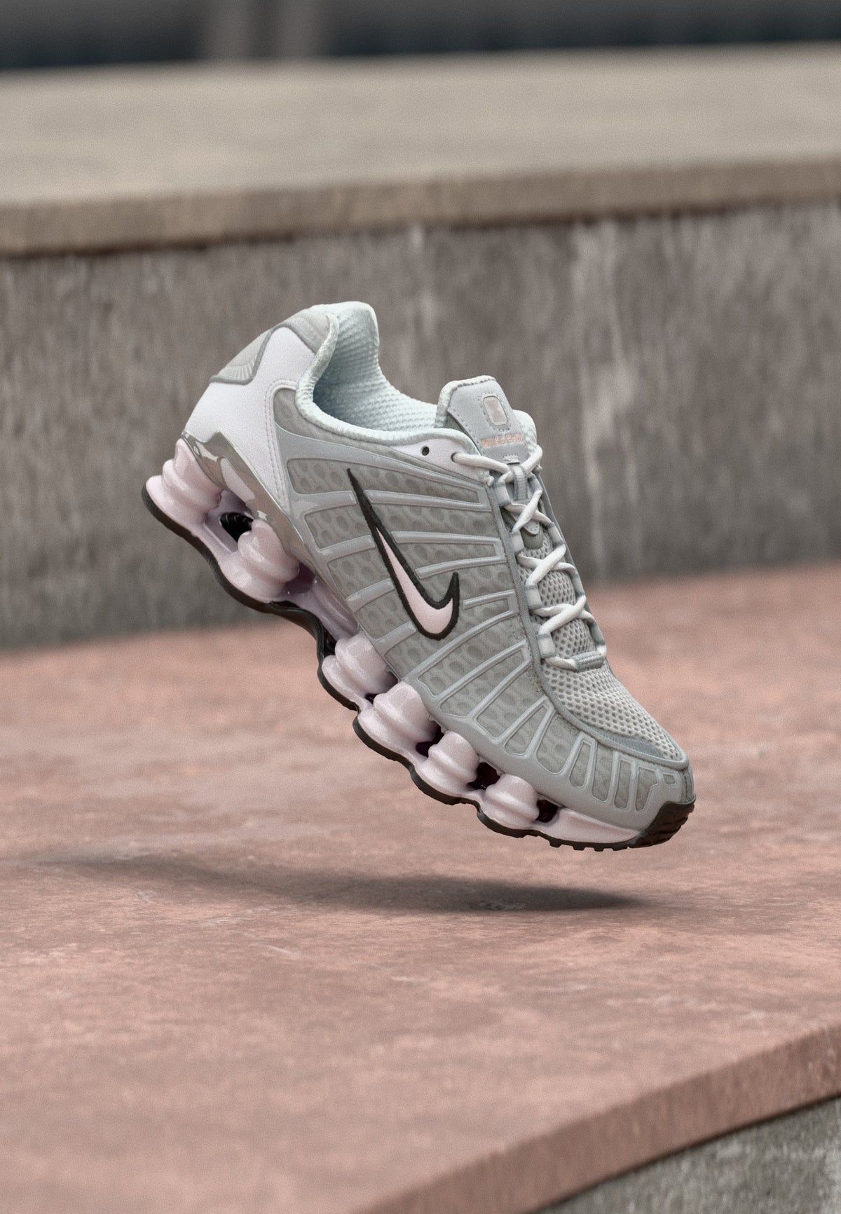 Nike Shox Tl - Neutral Grey / Pearl Pink / Metallic Silver-coloured / Black / White