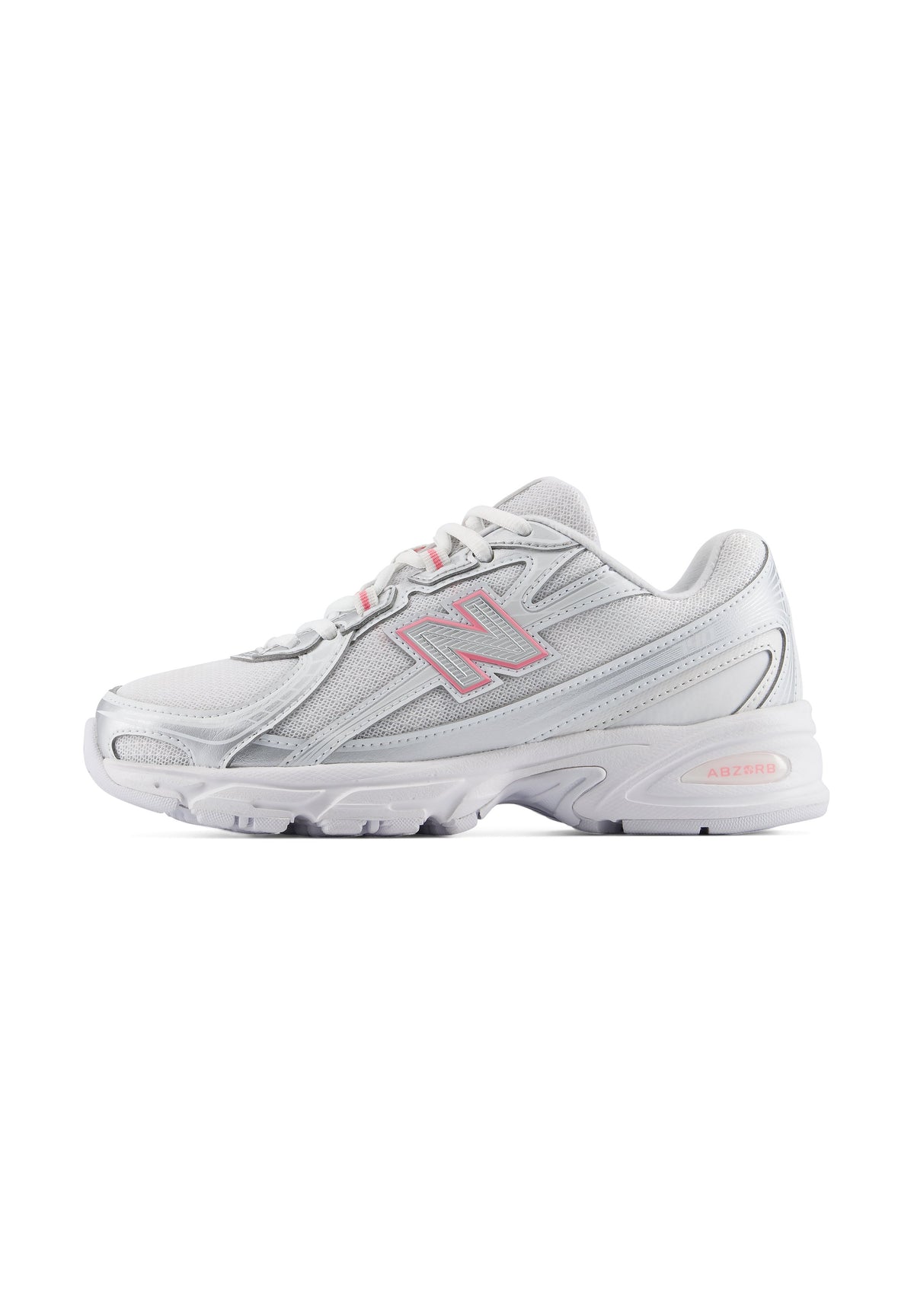 New Balance 740 - Silver Metallic / Signal Pink