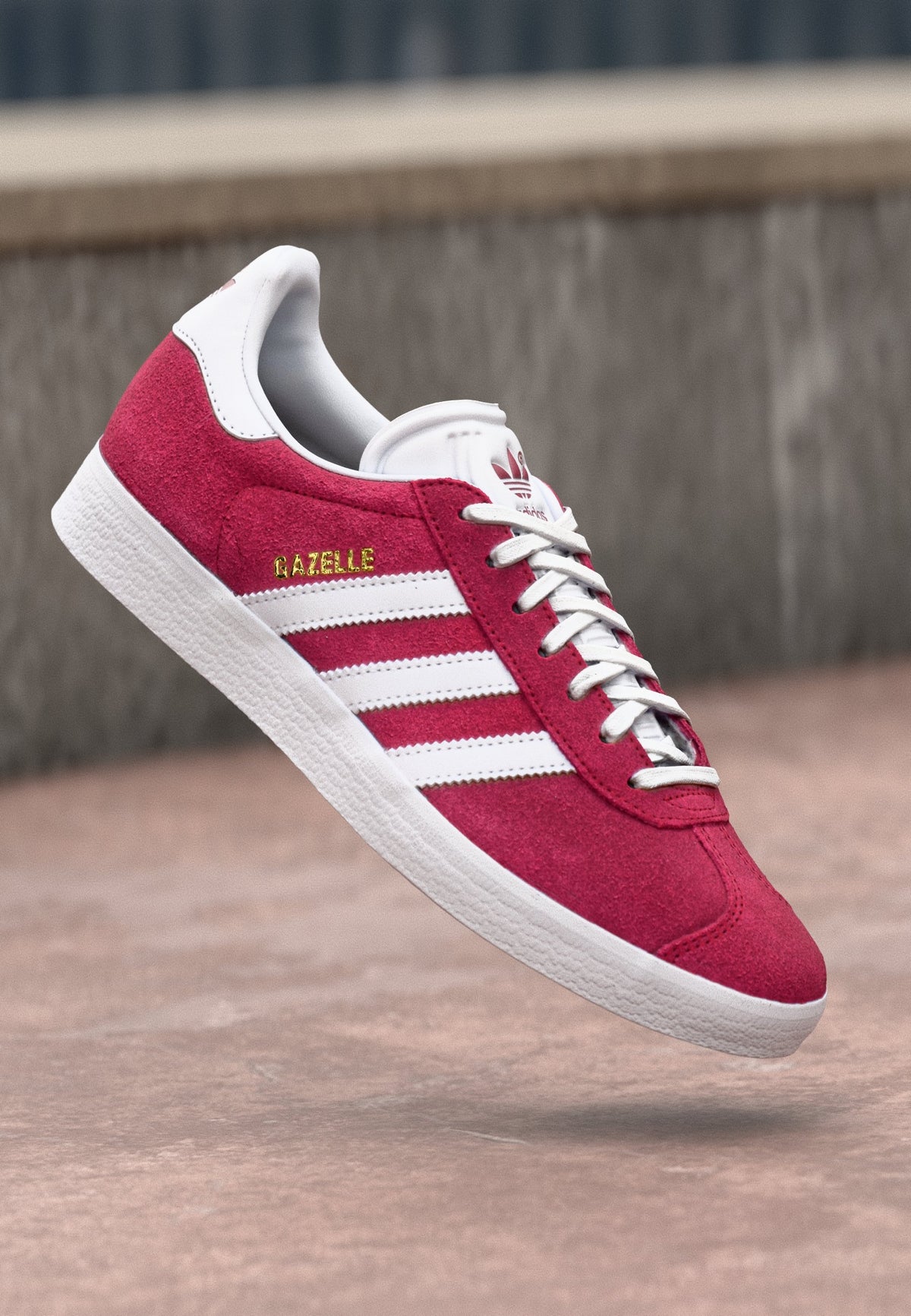 adidas Gazelle - Collegiate Burgundy / Footwear White / Gold-coloured Metallic