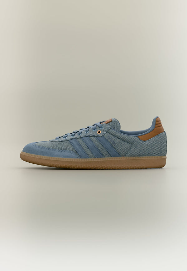 adidas Samba OG - Steengrijs denim / Donkerblauw denim / Lichtbruin