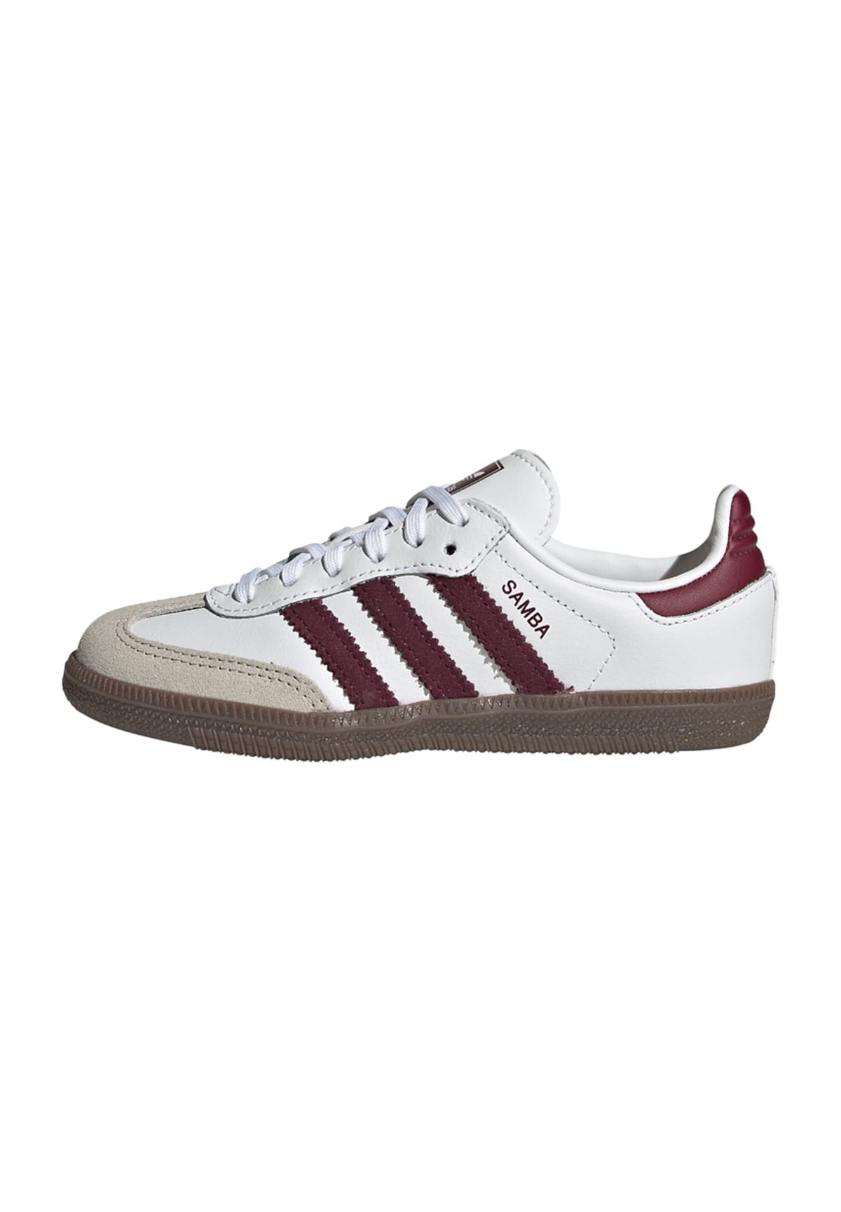 adidas Samba OG - Ftwr White / Maroon / gum5
