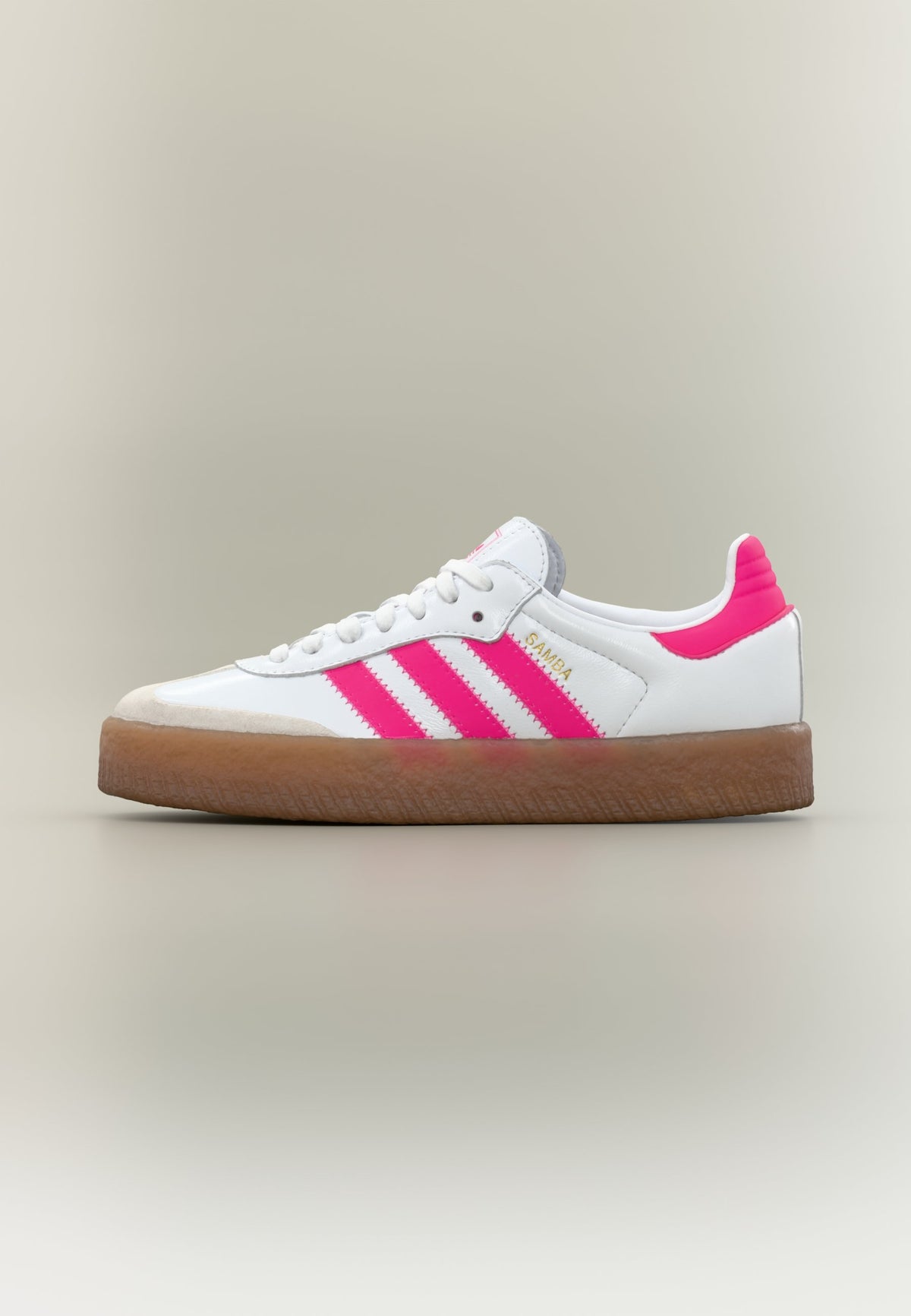 adidas Sambae - Footwear White / Shock Pink / Gold-coloured Metallic