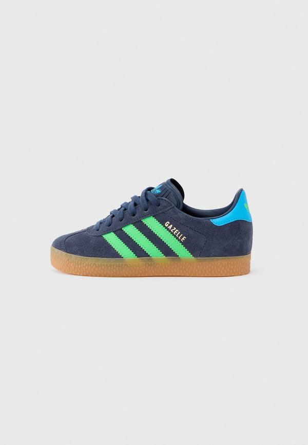 adidas Gazelle - Shadow Navy / Screaming Green / Lucid Aquamarine