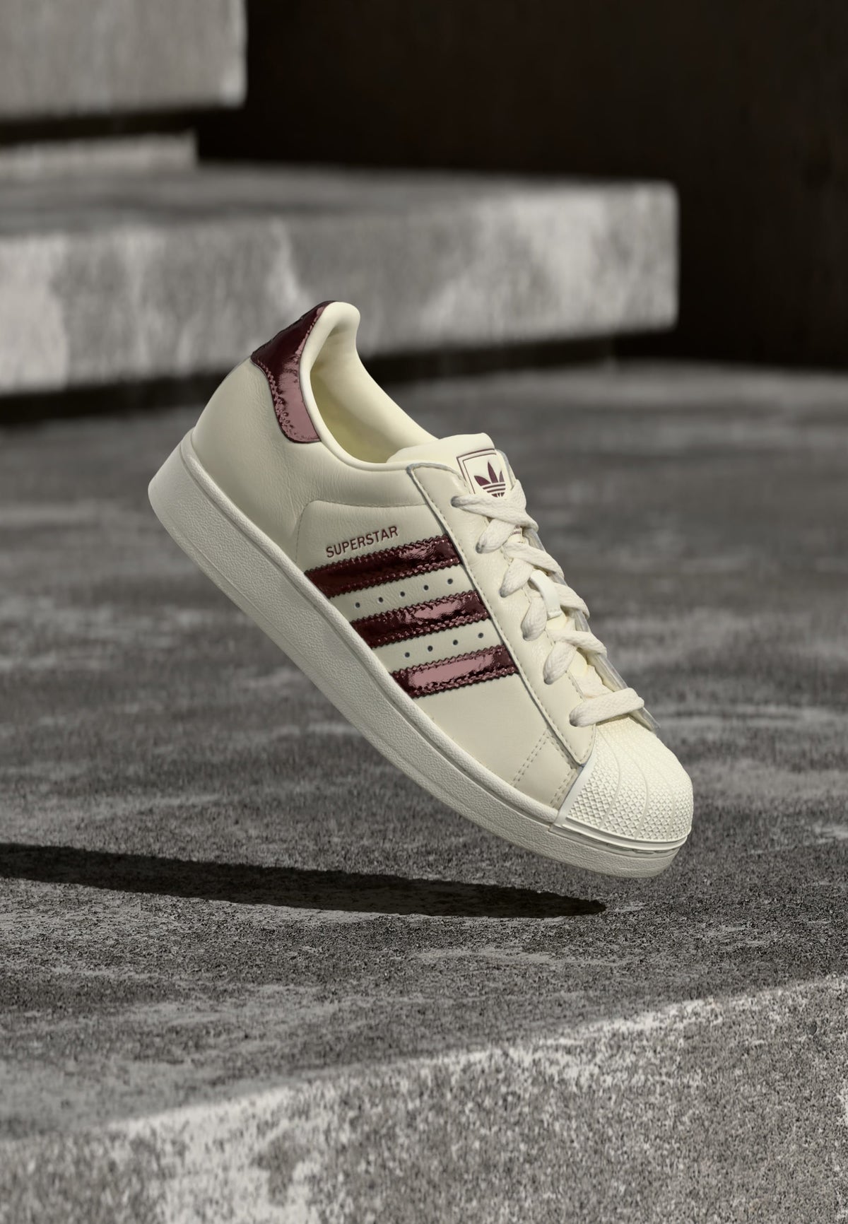 adidas Superstar II - Off White / Maroon / Gold-coloured Metallic