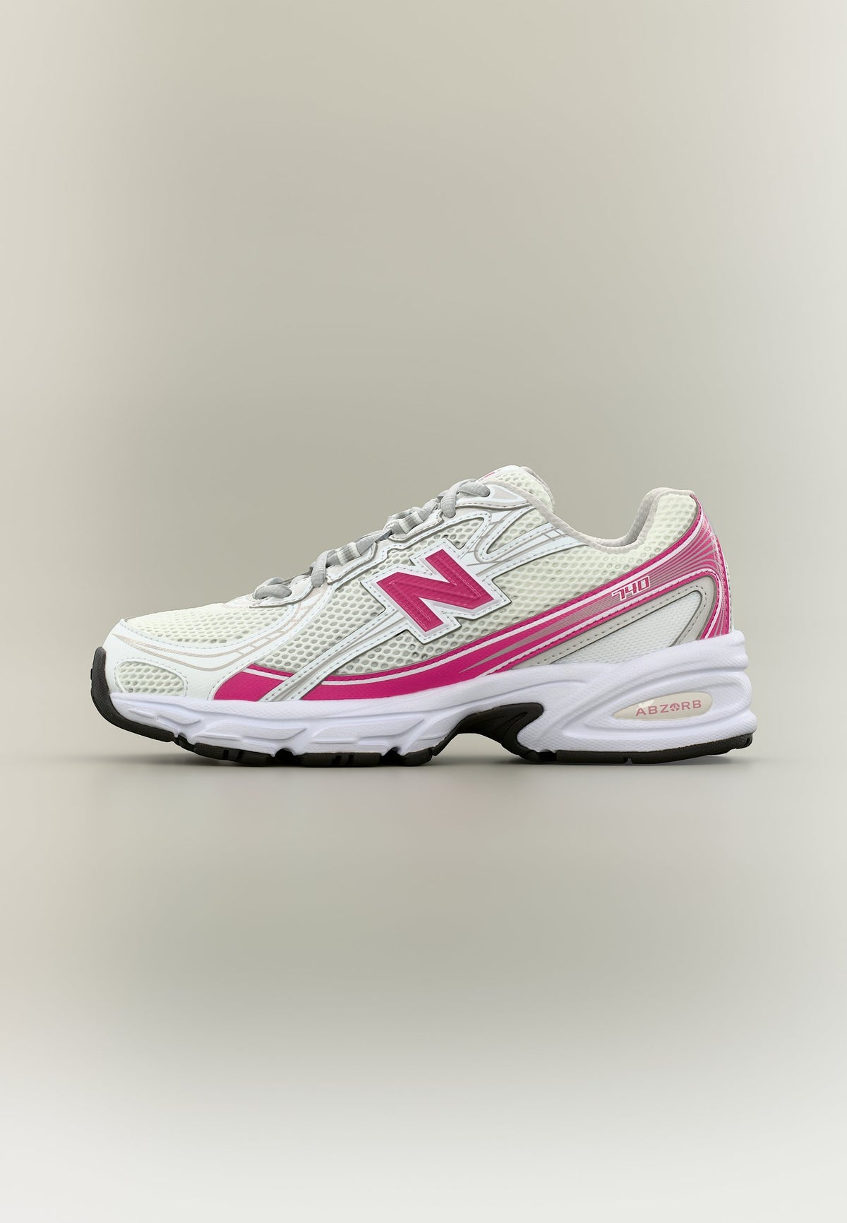 New Balance 740 - White / Carnival Pink