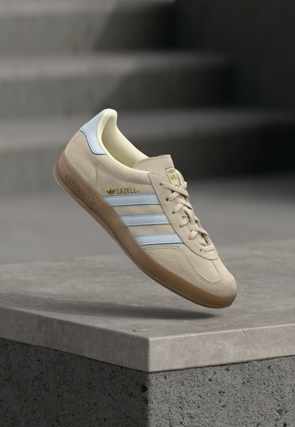 adidas Gazelle Indoor - Beige / Halo Blue