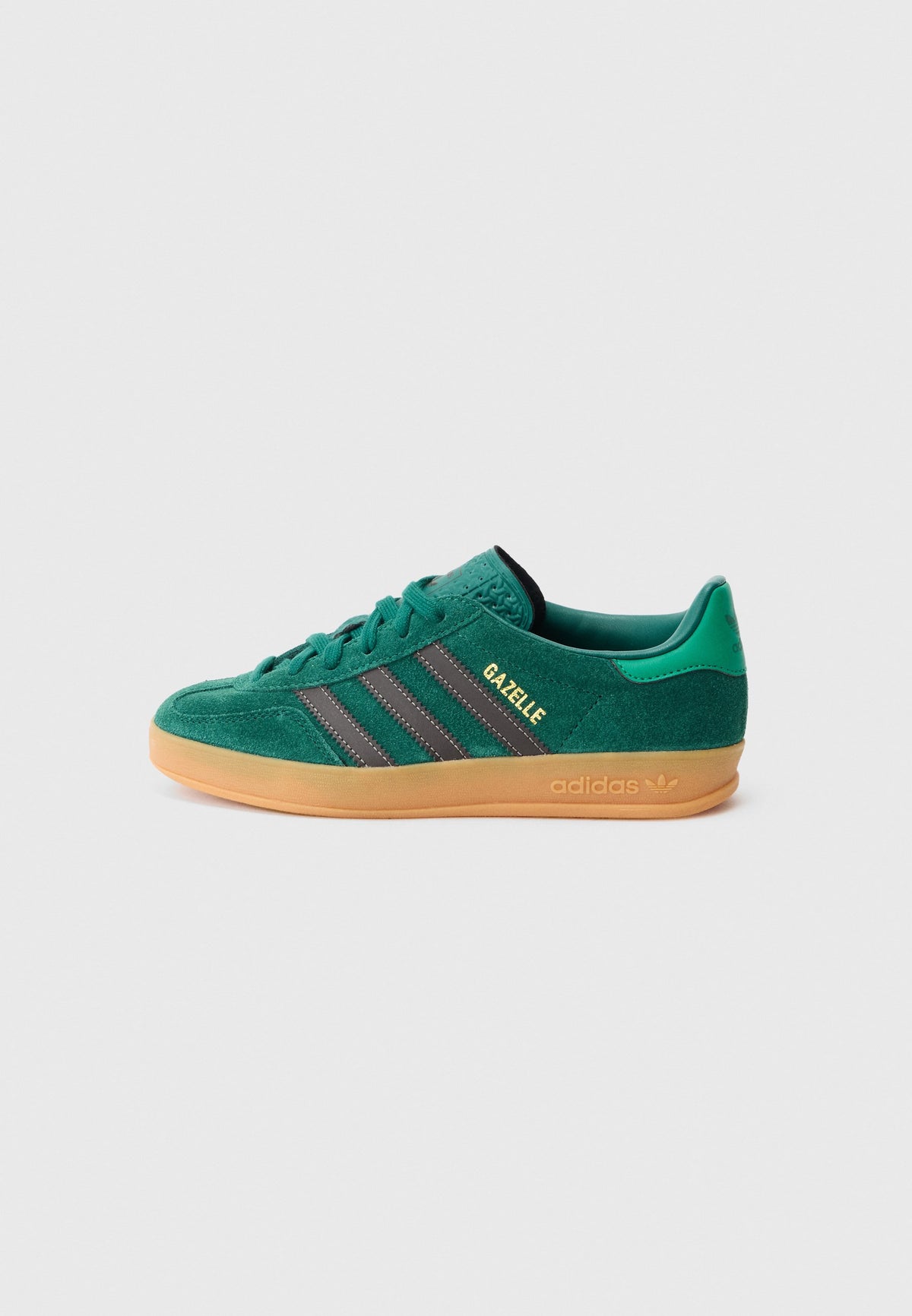adidas Gazelle Indoor J - Collegiate Green / Aurora Coffee / Court Green