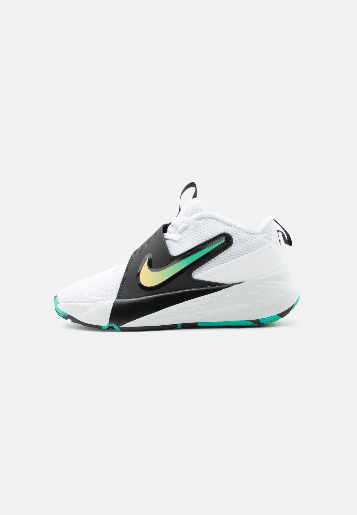 Nike Team Hustle D 12 - White / Topaz Gold-coloured / Black / Clear Emerald / Photon Dust