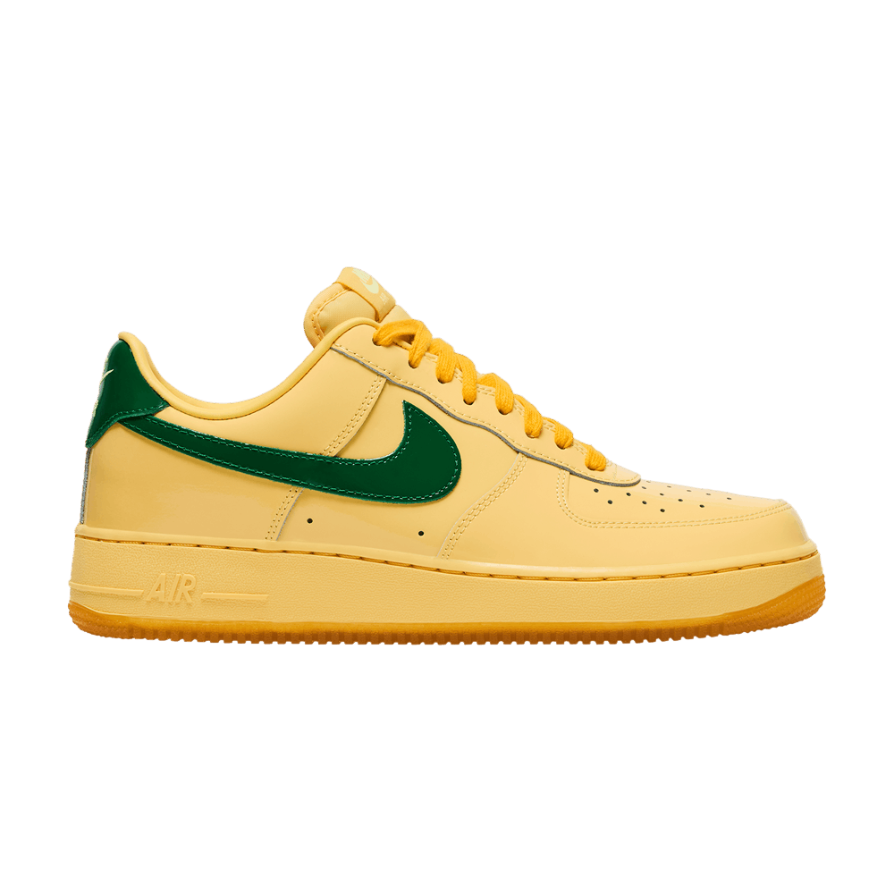 Nike Air Force 1 Low Patent Leather Topaz - Gold Pine Green