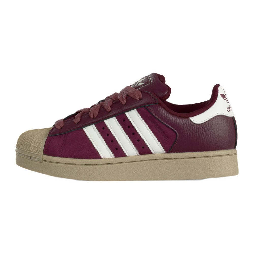 adidas Superstar II - Maroon / Core White / Khaki Three
