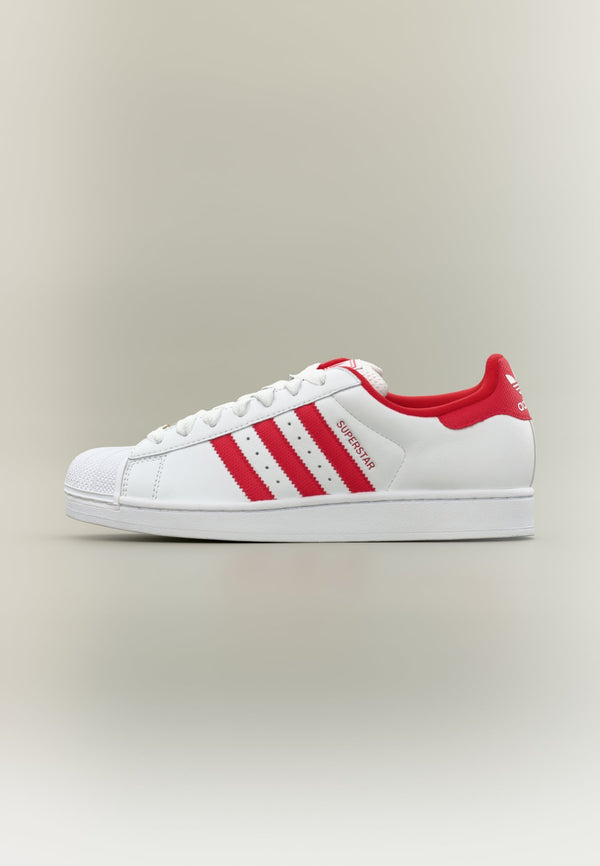 adidas Superstar II - Footwear White / Better Scarlet / Gold-coloured Metallic