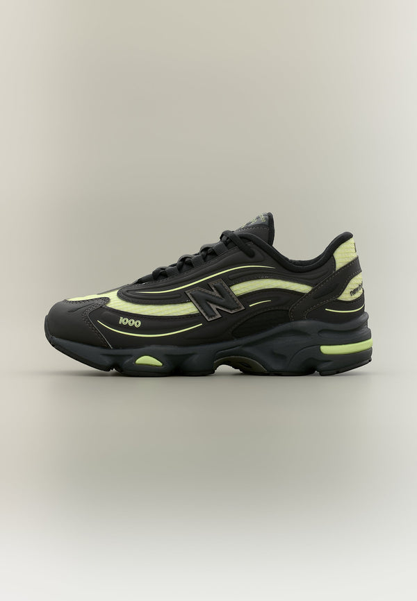 New Balance M1000 - Black Metallic / Dry Lime