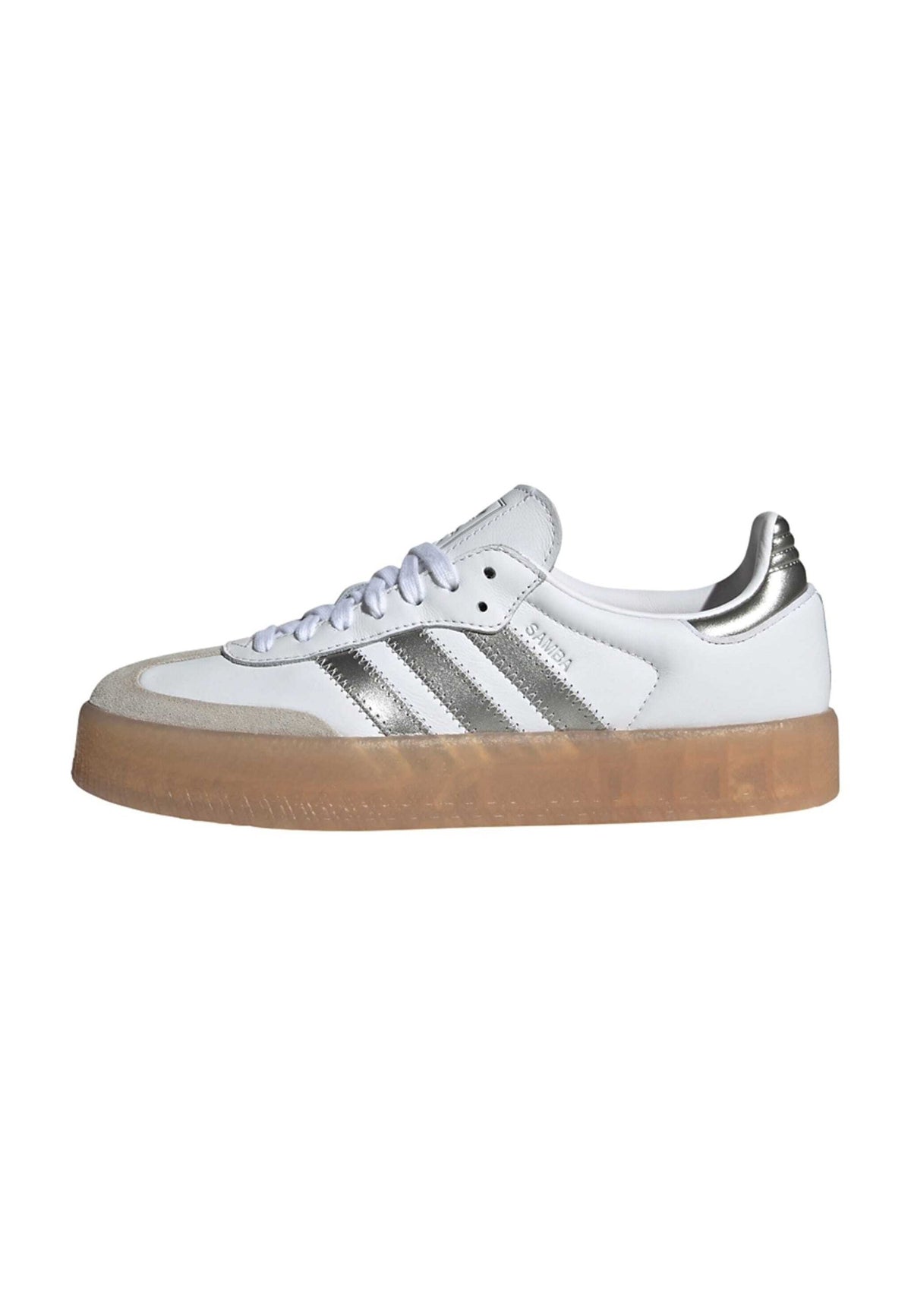 adidas Sambae - Ftwr White Silver Met Gum