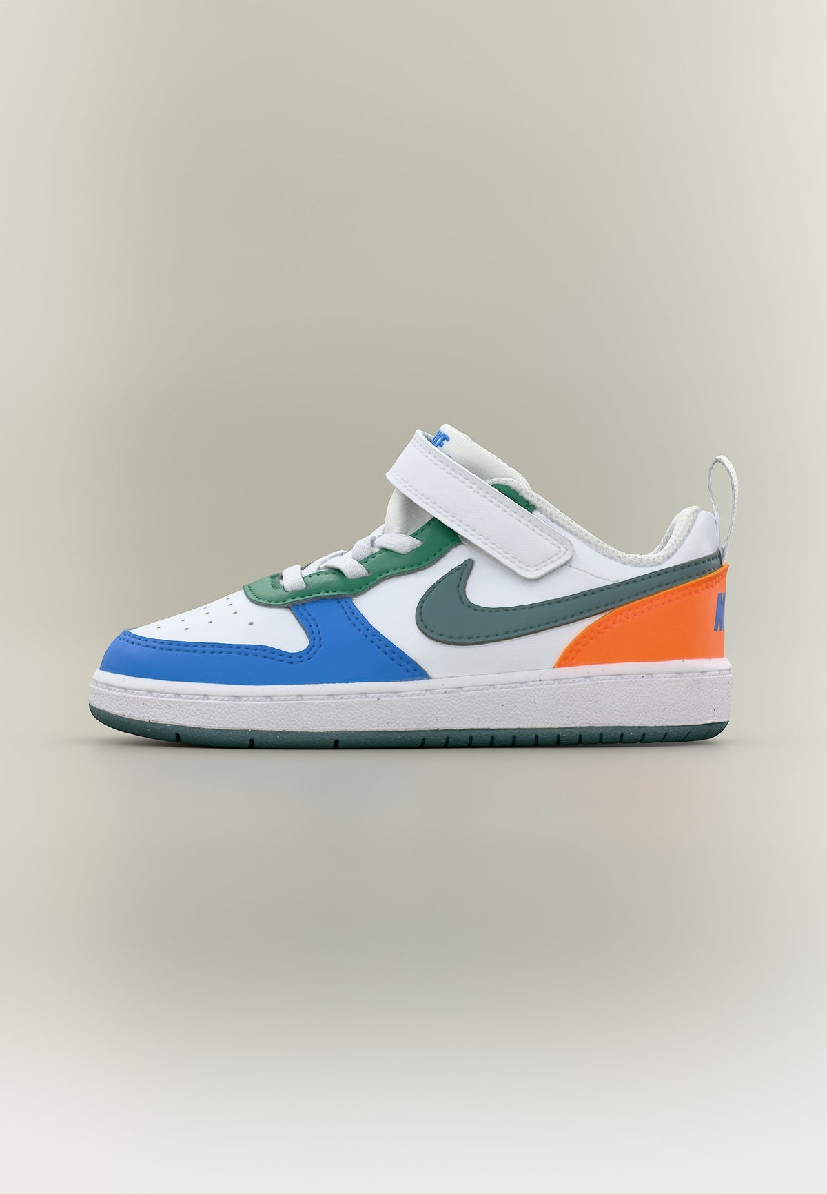 Nike Court Borough Recraft - White / Mineral Slate / Malachite / Blue Crystal / Total Orange