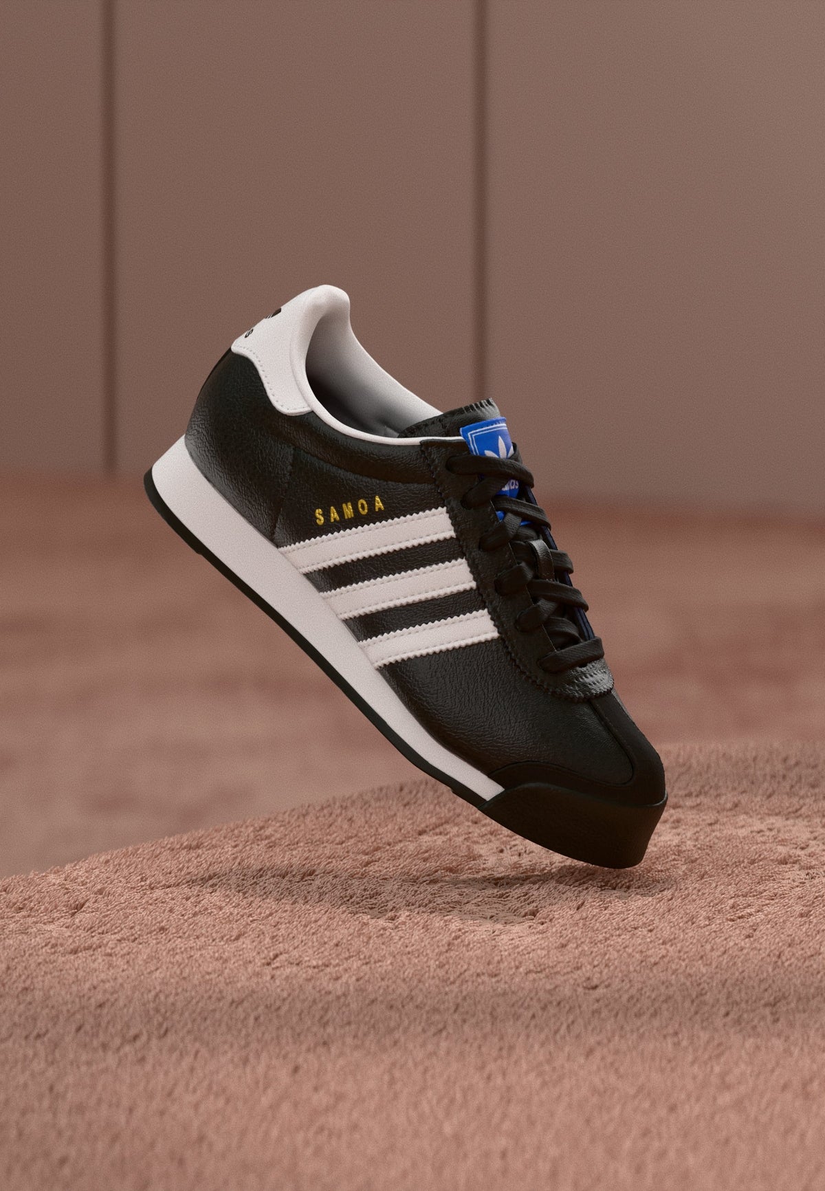 adidas Samoa - Core Black / Footwear White / Gold-coloured Metallic