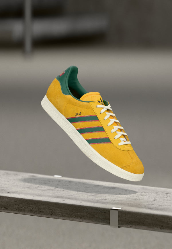 adidas Gazelle Bob Marley - Bold Gold-coloured / Pure Ruby
