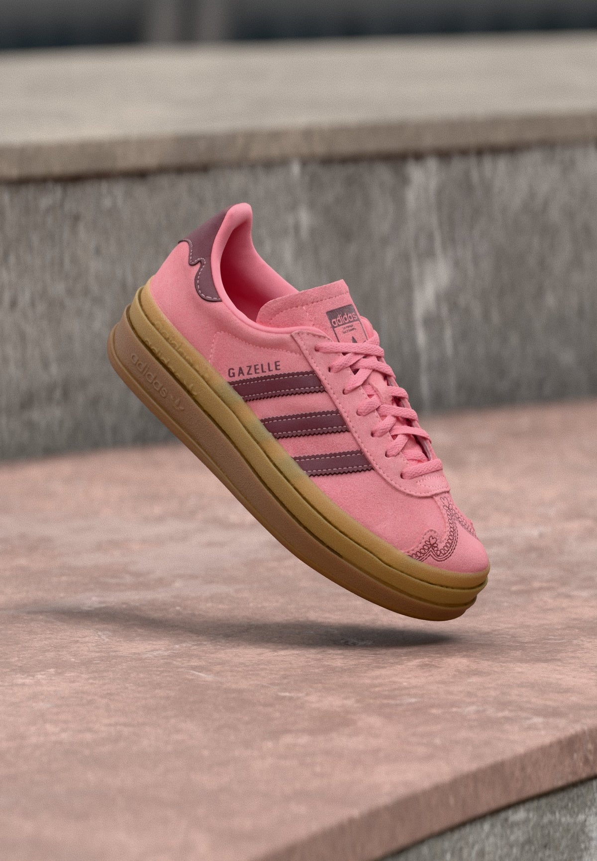 adidas Gazelle Bold - Shadow Red / Pink Spark