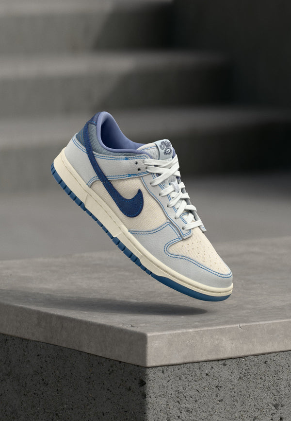 Nike Dunk Low Retro SE - Summit White / Blue Void / Pure Platinum-coloured