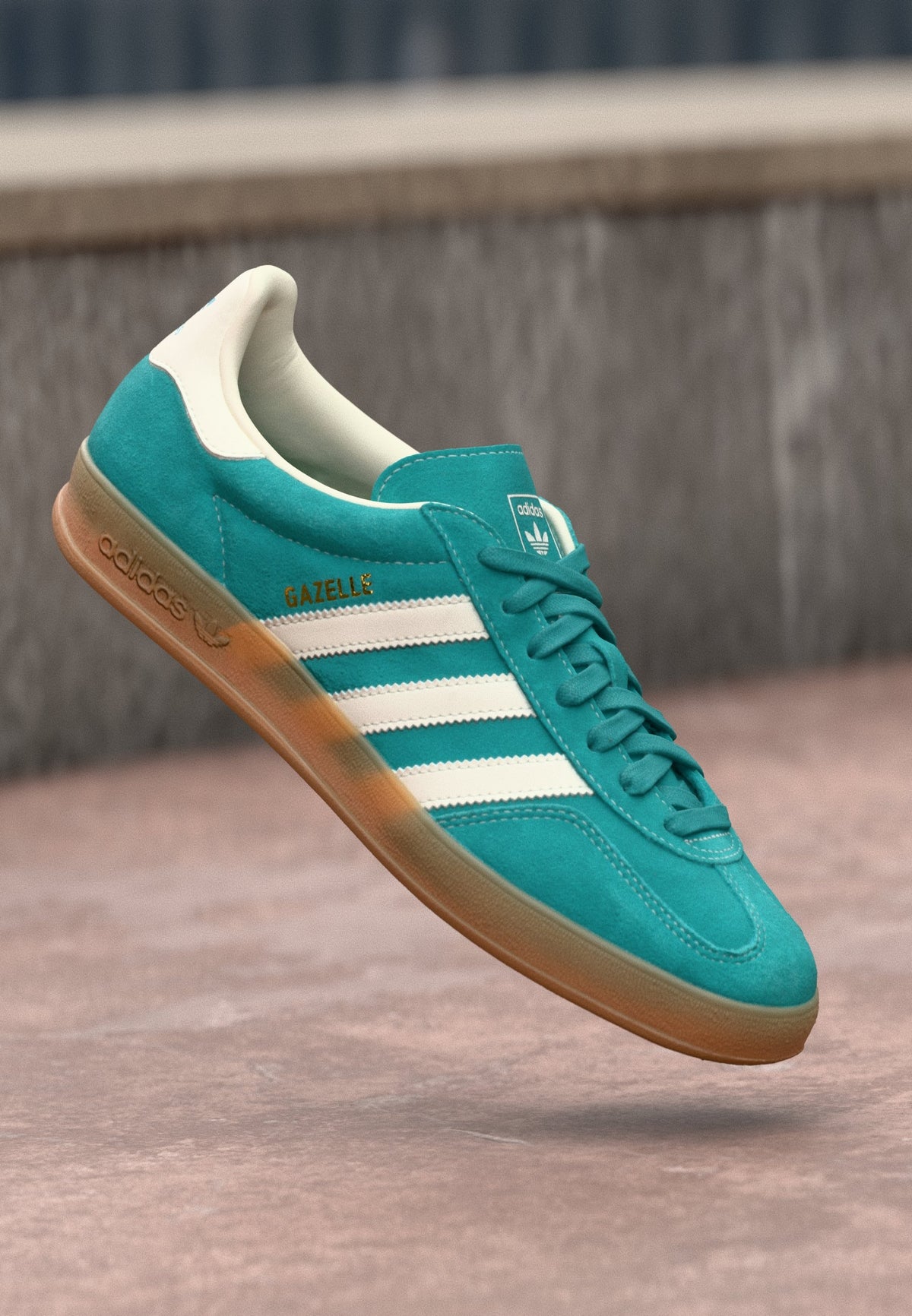 adidas Gazelle Indoor - Pure Teal / Off White / Gold-coloured Metallic