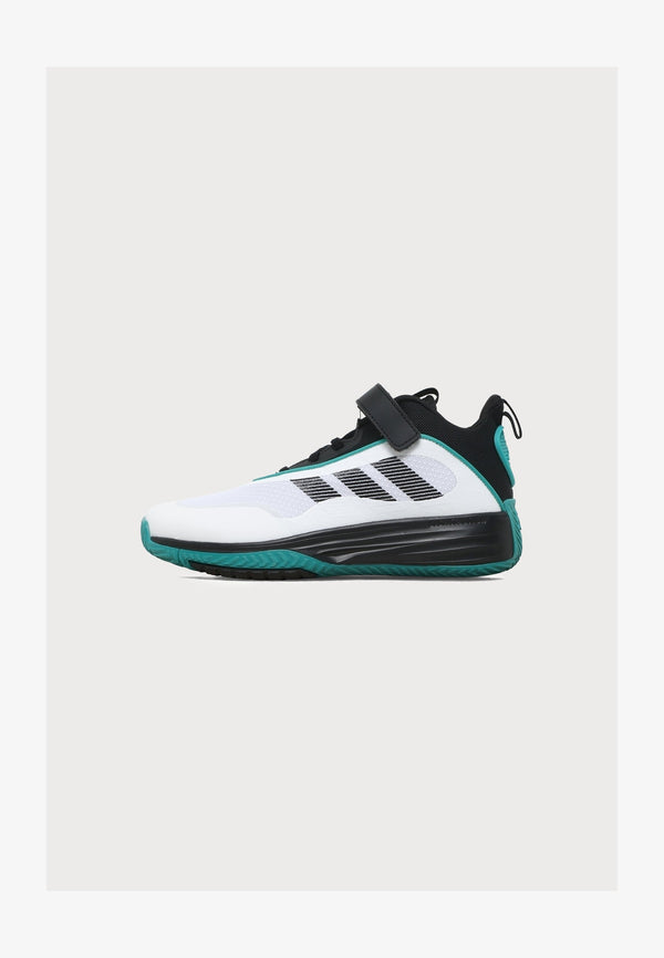 adidas Ownthegame 3.0 K - Ftwr White / Core Black / Pure Teal