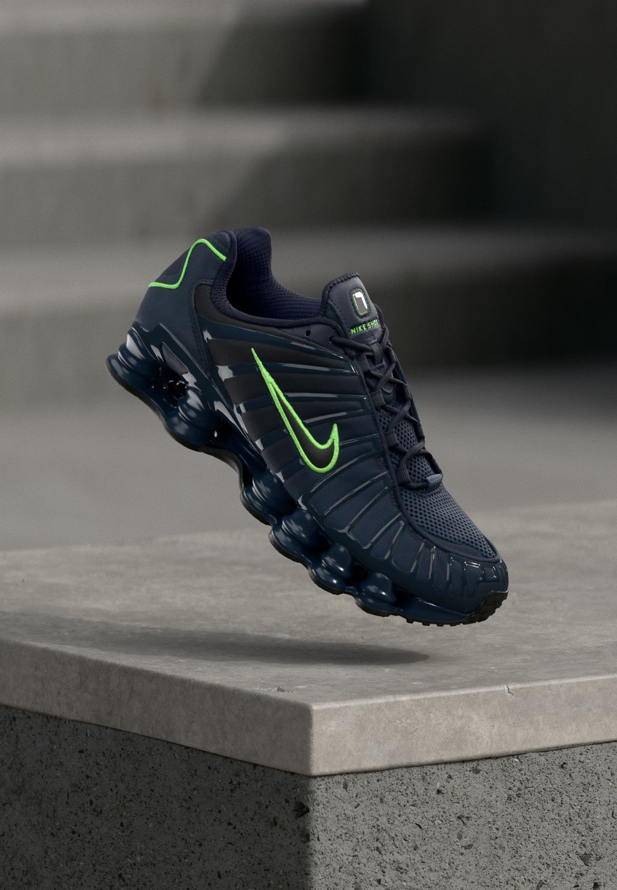 Nike Shox Tl - Thunder Blue / Black / Obsidian / Green Strike