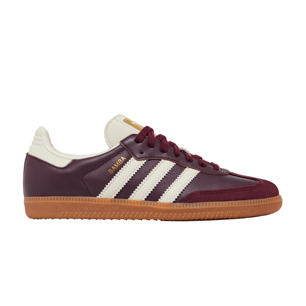 adidas Samba OG W - Maroon / Cream White / Gold Metallic