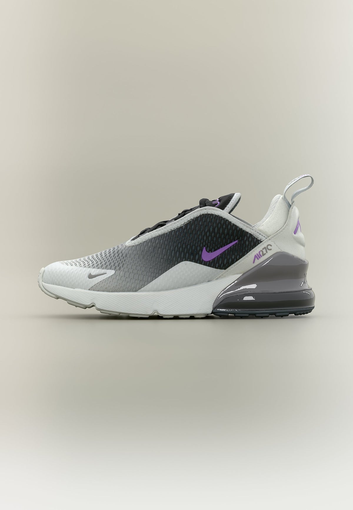 Nike Air Max 270 - Photon Dust / Bright Violet / Black / Pencil Point