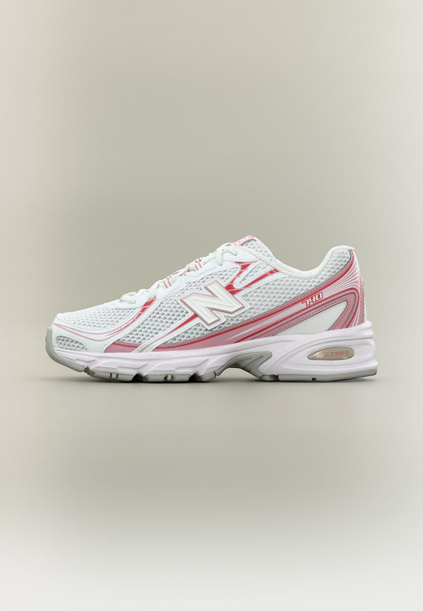 New Balance 740 - White / Pink Taffy / Team Red Ept