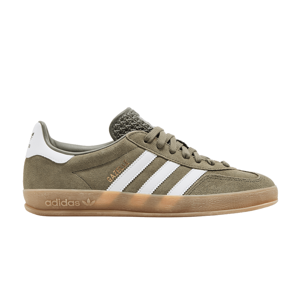 adidas Gazelle Indoor - Olive Strata Cloud White Gum
