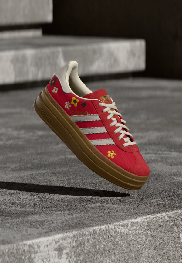 adidas Gazelle Bold W Liberty - Better Scarlet / Off White / EQT Yellow