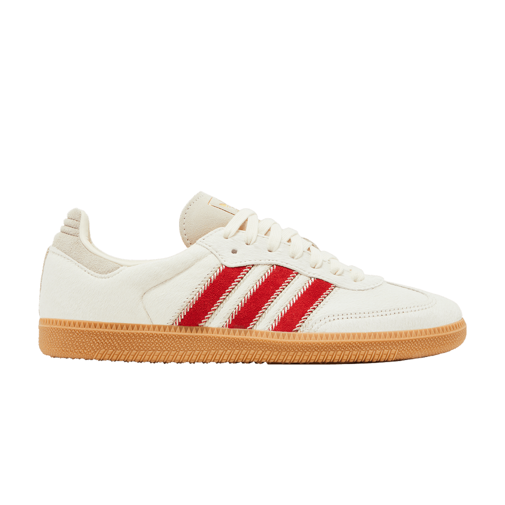 adidas Samba OG Pony Hair Wonder - Beige Better Scarlet