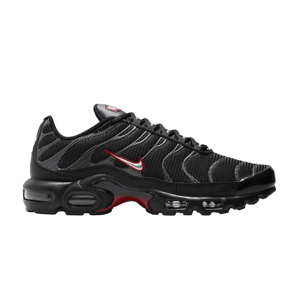 Nike Air Max Plus - Black University Red Metallic Silver