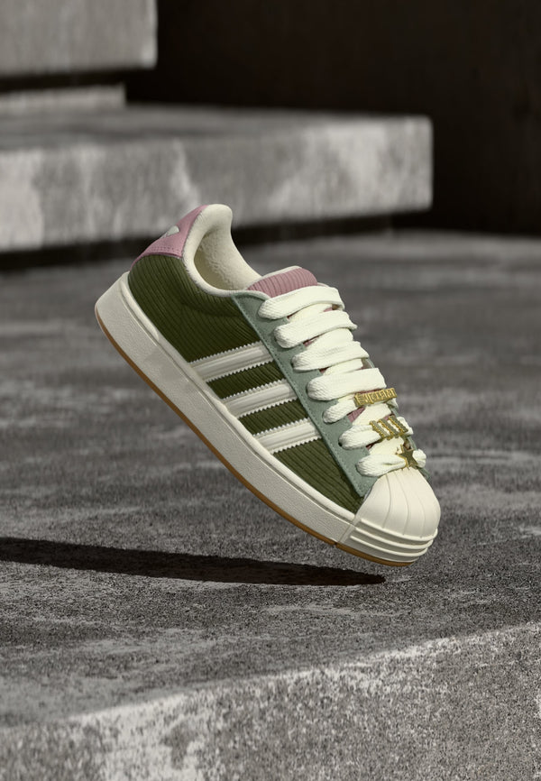 adidas Superstar St - Silver-coloured Green / Olive Strata / Magic Mauve