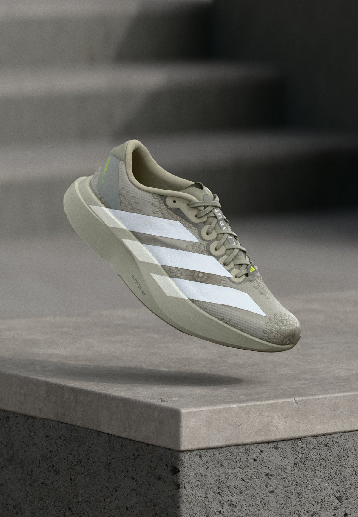adidas Adizero Evo SL - Sesame / Footwear White / Legacy Green