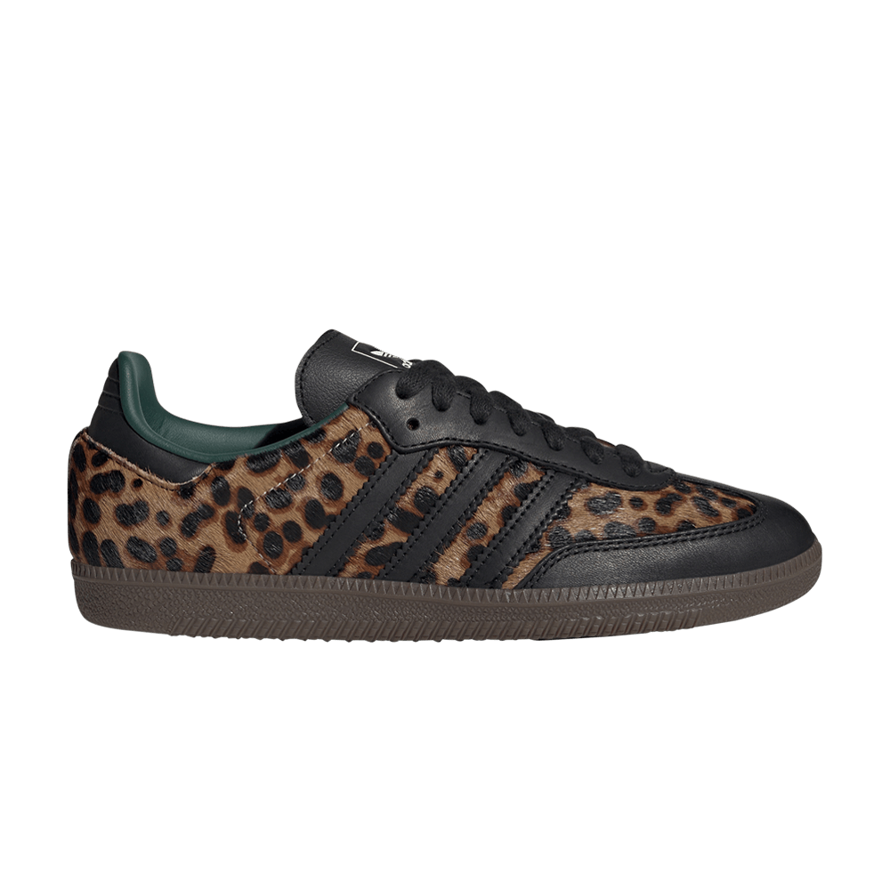 adidas Samba OG - Black Green Leopard