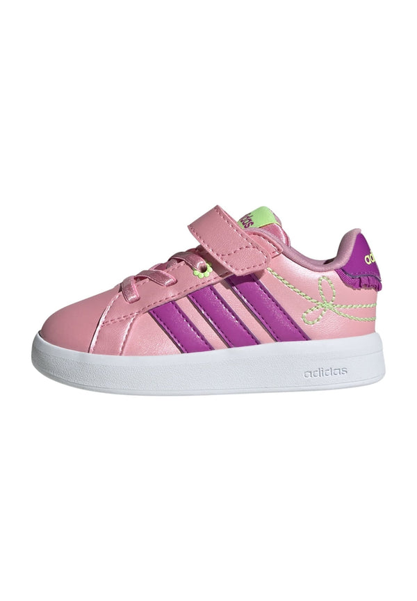 adidas Grand Court 3.0 Girls - St Tropic Bloom Purple Burst Hi-res Yellow