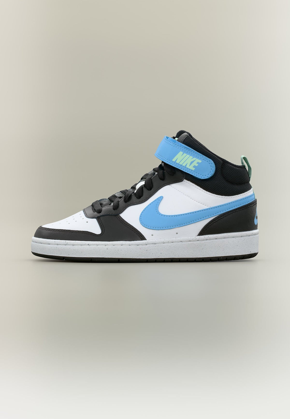 Nike Court Borough MID 2 - White / Football Blue / Black / Arctic Green