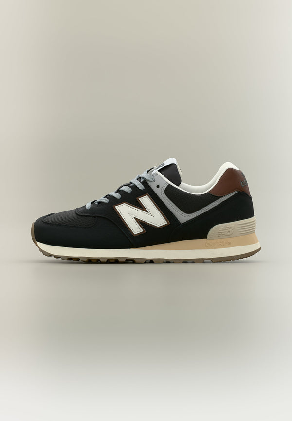 New Balance U574 - Brown / Dark Silver-coloured Metallic