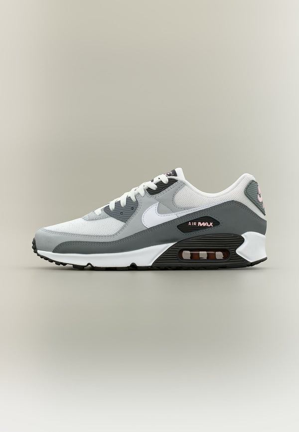 Nike Air Max 90 - White / Black / Pink Foam / Anthracite / Smoke Grey