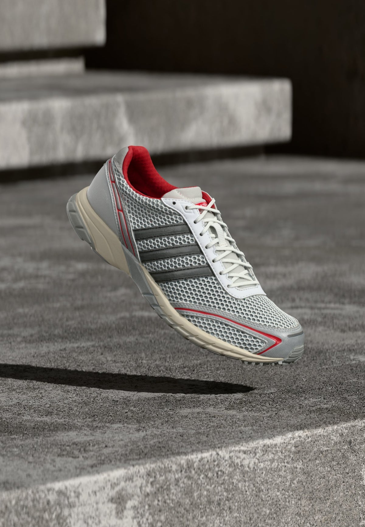 adidas Adizero Adios OG - Silver-coloured Metallic / Core Black / Better Scarlet