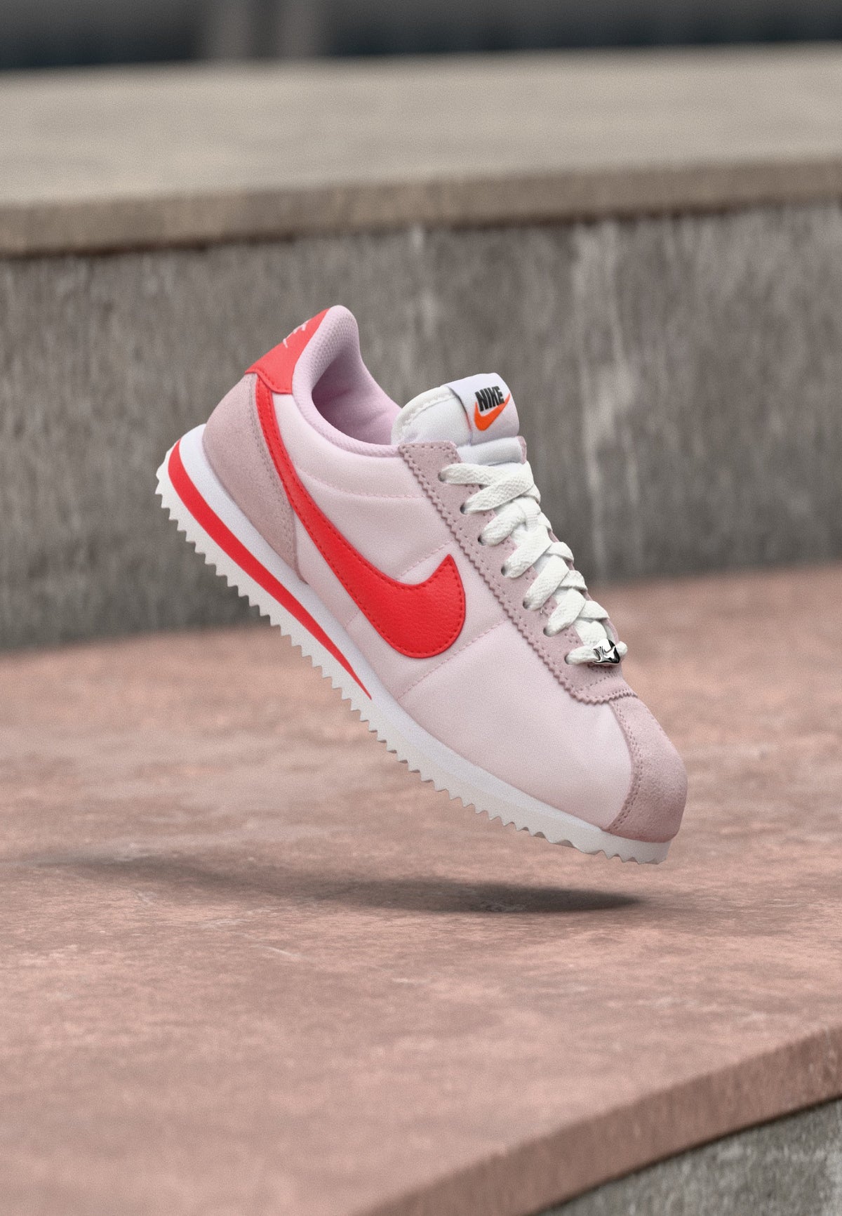 Nike Cortez - Pink Foam / Light Crimson / White / Safety Orange / Black