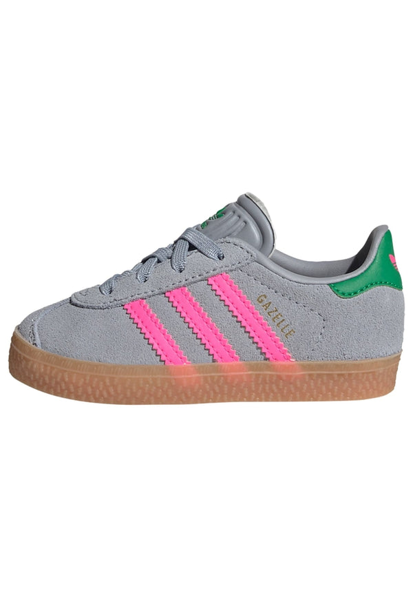 adidas Gazelle - Halo Silver / Lucid Pink / Green