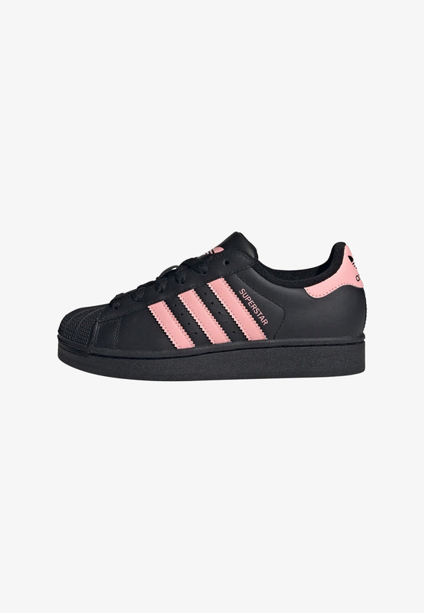 adidas Superstar II - Core Black / Glow Pink / Core Black