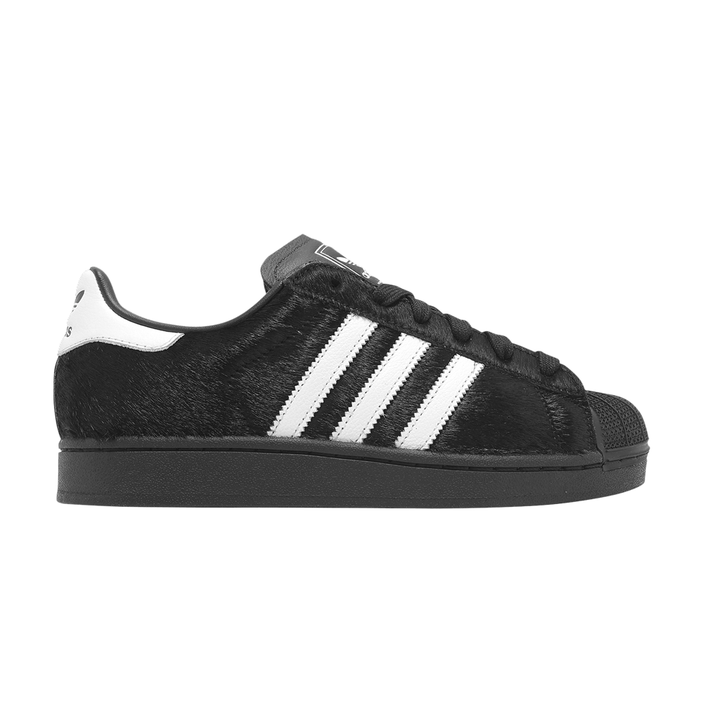 adidas Superstar II - Black Ponyhair