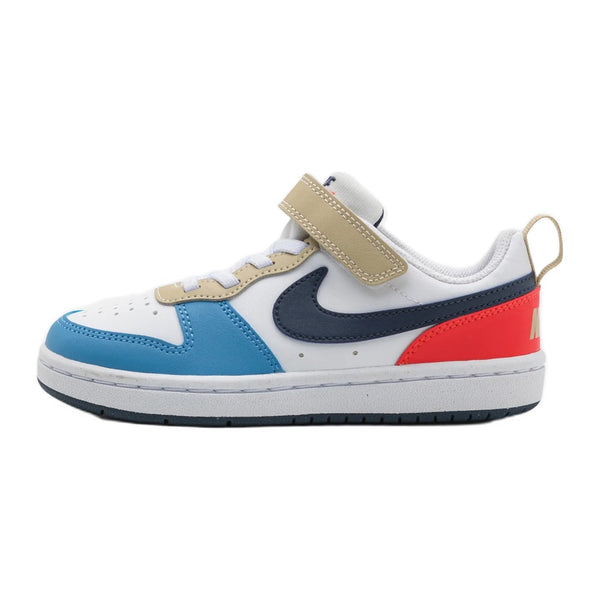 Nike Court Borough Recraft - White / Thunder Blue / Light Crimson / Blue Beyond