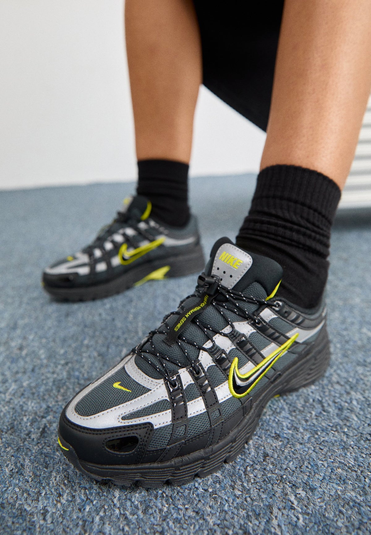 Nike P-6000 - Anthracite / Black / High Voltage / Metalic Silver / Reflective Silver